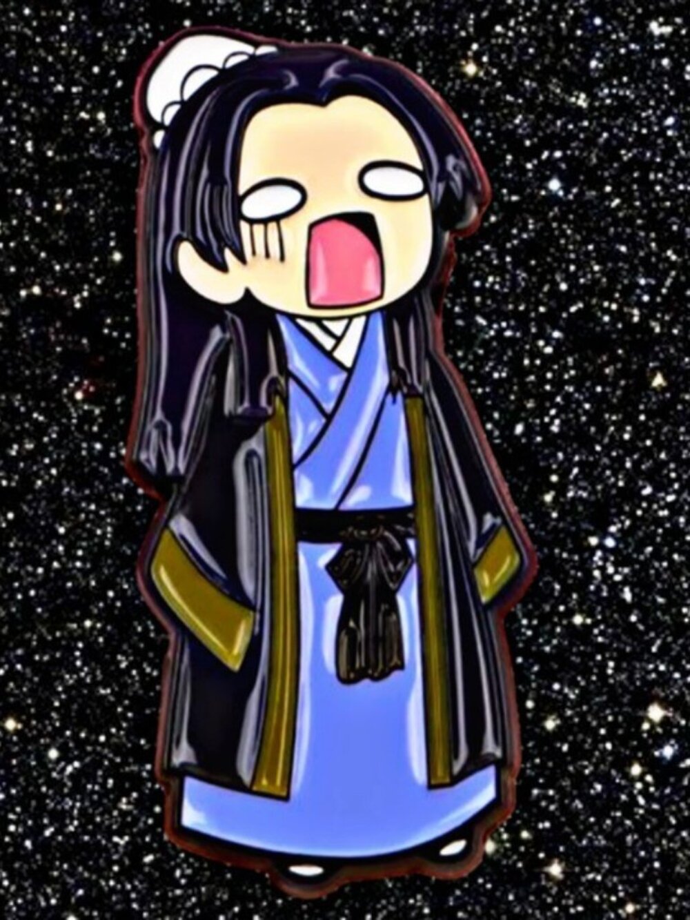 The Apothecary Diaries Chibi Jinshi Funny Face Enamel Pin – Anime Collectible